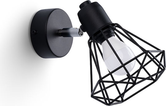 Sollux Single Spot with Socket E14 in Black Color