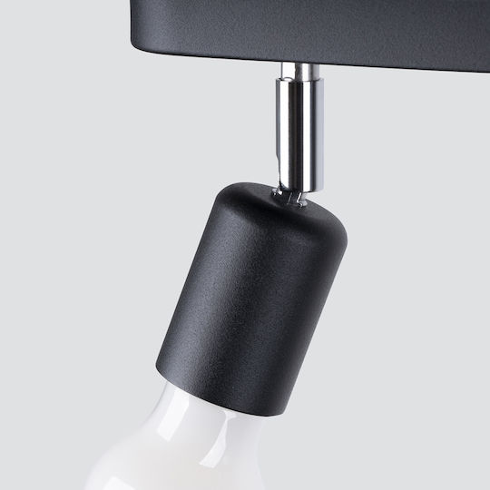 Sollux Triple Spot with Socket E27 in Black Color