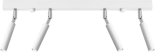 Sollux Eyetech 4 Spot cu 4 Lumini și cu Soclu G9 în Culoare Alb