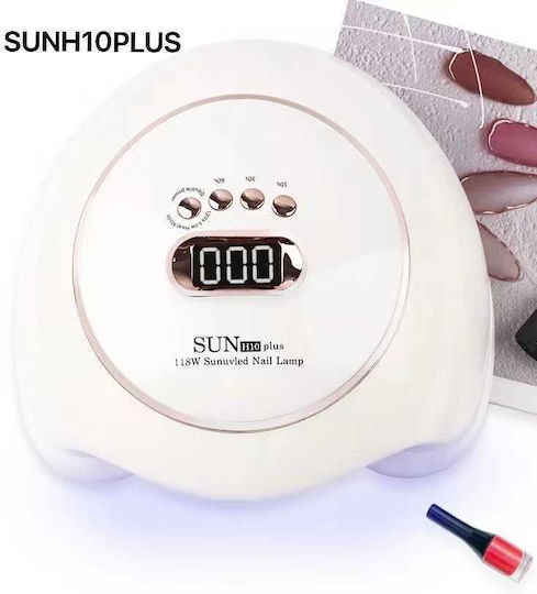 Sun H10 Plus Nail Polish Curing Lamp UV / LED 118W White