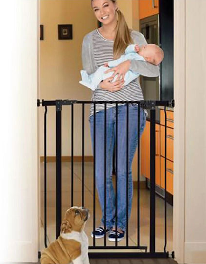 Dreambaby Πόρτα Ασφαλείας σε Μαύρο Χρώμα 93εκ.