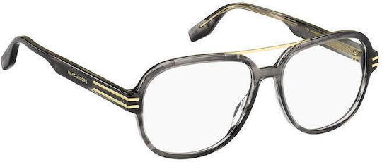 Marc Jacobs Men's Acetate Prescription Eyeglass Frames Gray MARC 638 I64