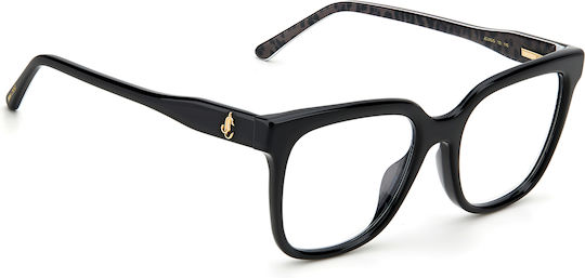 Jimmy Choo Damen Acetat Brillengestell Schwarz JC315/G-1EI-51
