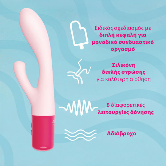 Durex Play Maxi Fun Δονητής Rabbit 20.2cm Ροζ