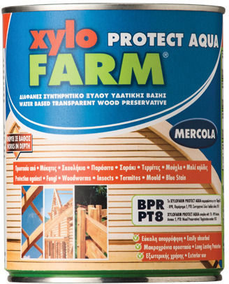 Mercola Decor Xylofarm Aqua Polyurethan Wasser Farblos Satin,σατεν 750ml
