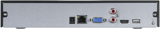 Dahua Записващо устройство NVR 4 Канала с Резолюция 4K NVR4116HS-4KS2/L