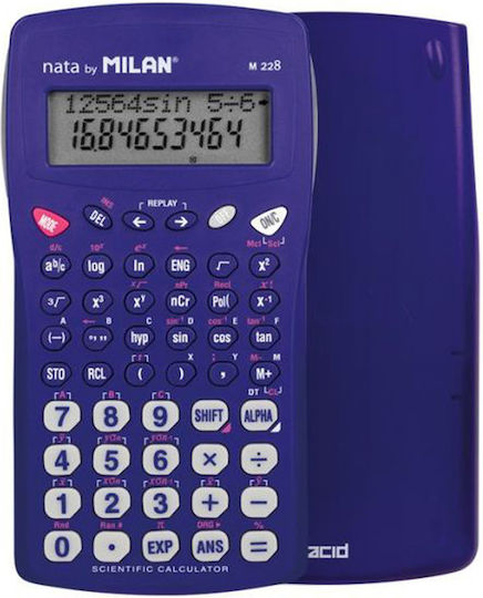 Milan Taschenrechner Wissenschaftlich 12 Ziffern in Blau Farbe 1Stück
