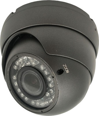 Tele CCTV Überwachungskamera 5MP Full HD+ Wasserdicht in Schwarz