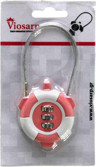 Viosarp Padlock with Cable Combination 1pcs