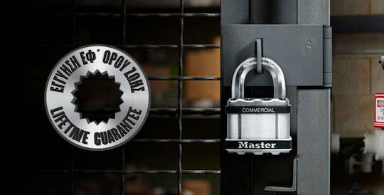 Master Lock 150T Steel Padlock Brass with Key 50mm 2pcs