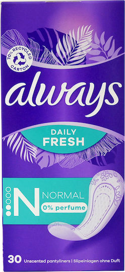 Always Daily Fresh Normal Σερβιετάκια 2 Σταγόνες σε Διπλή Συσκευασία 2x15τμχ