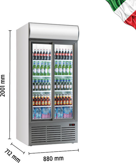 Klimaitalia CL90 TC SL Getränkekühlschrank 783Es Doppeltürig H200.1xB88xT71.2cm CL90 TC SL WHITE