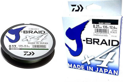 Daiwa J Braid X4 Νήμα Ψαρέματος 270m / 0.33mm