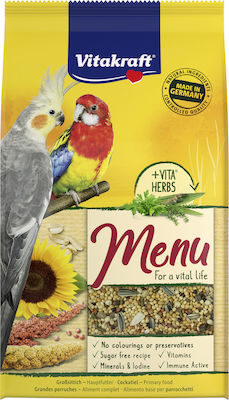 Vitakraft Menu Premium Birds Food for Medium Parrots με Μέλι 1kg