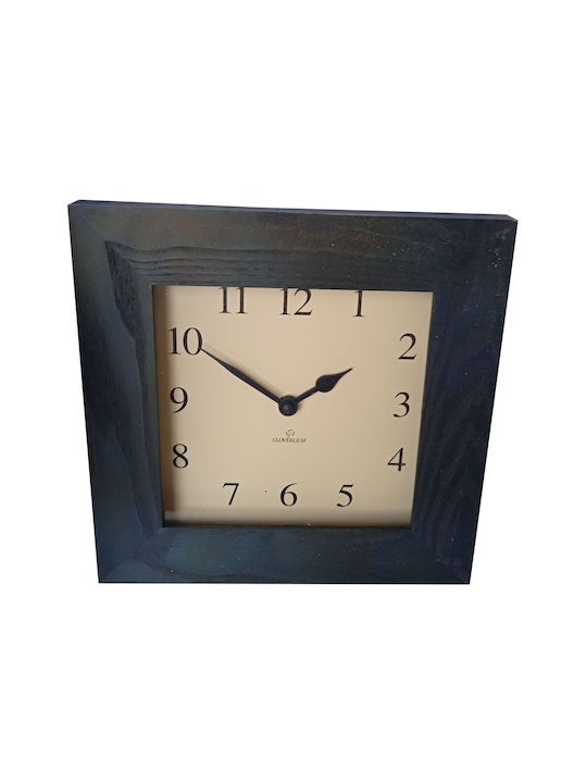 Etoile Wall Clock Wooden Blue Ø24cm