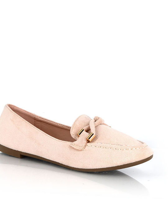 Malesa Women's Moccasins in Beige Color