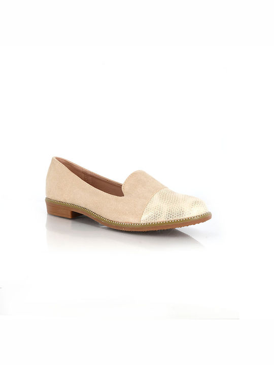 Malesa Women's Loafers in Beige Color