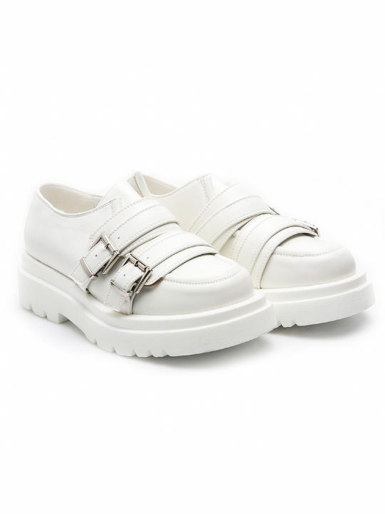 Malesa Women's Loafers in White Color