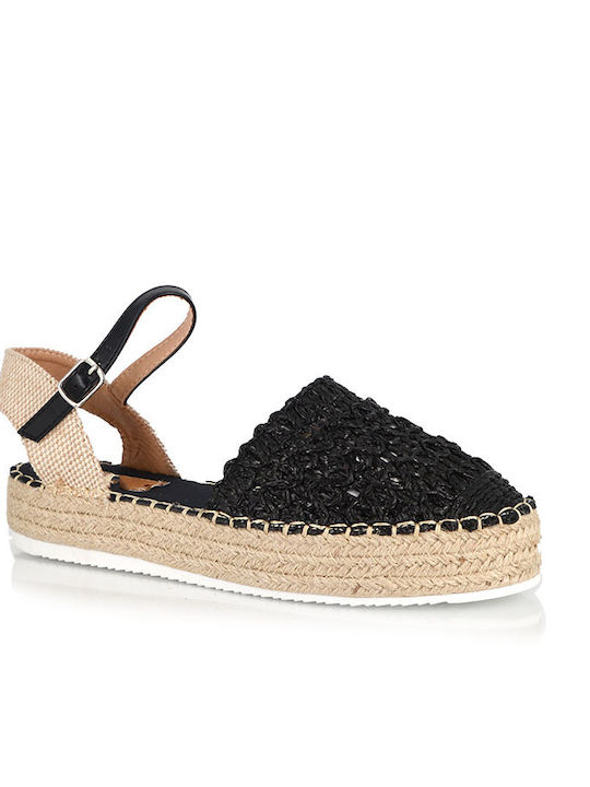 Malesa Women's Espadrilles Black K161N