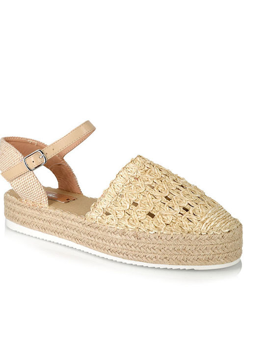 Malesa Damen Espadrilles in Beige Farbe