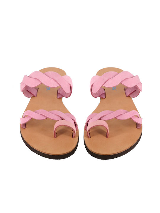 Malesa Handmade Leather Women's Sandals Pink