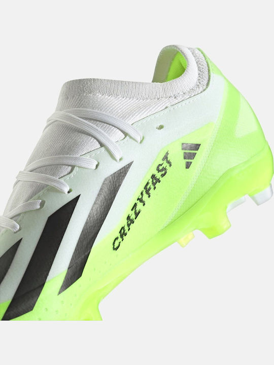 adidas X Crazyfast.3 Ποδοσφαιρικά Παπούτσια με Τάπες FG Λευκά