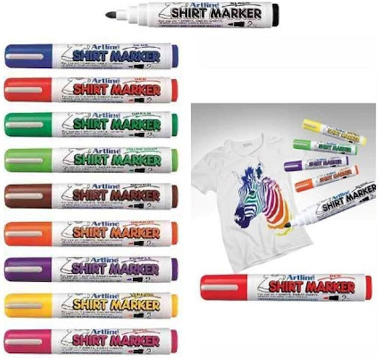 Artline Shirt Marker Marker Violet Indelebil pentru Material textil 2.0mm