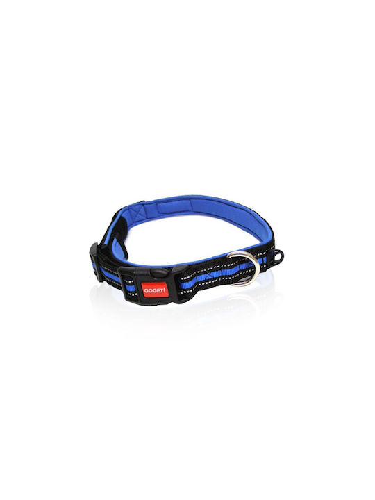 Pet Interest Stripes Dog Collar In Blue Colour Small 15mm x 30 - 46cm