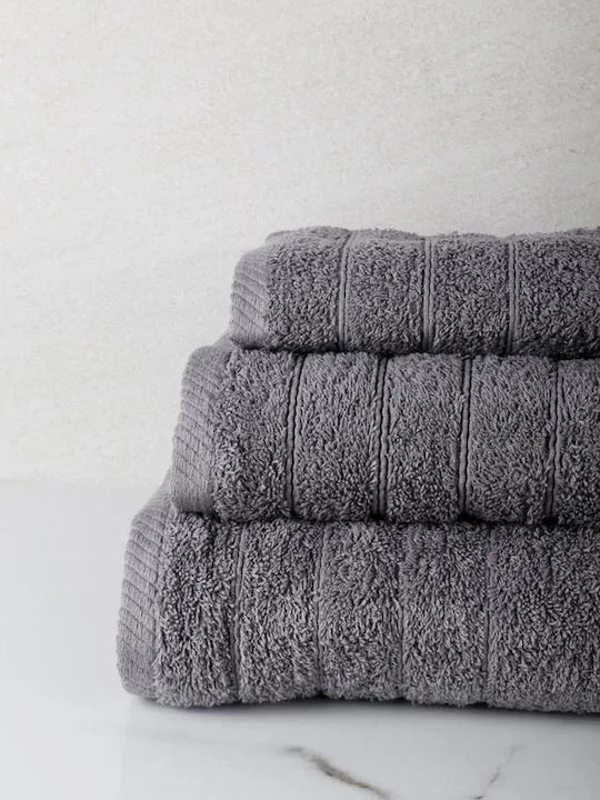 Anesis Handtuch Pennie 30x50εκ. Grey Gewicht 600gr/m²