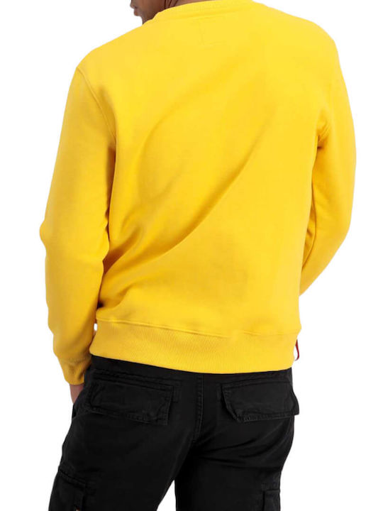 Alpha Industries basic Men's Sweatshirt Yellow