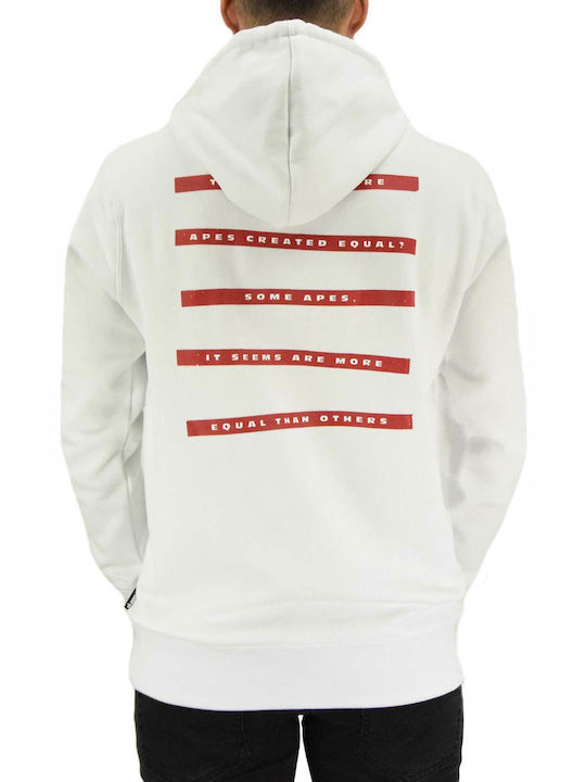 Element Pota Crusade Herren Sweatshirt mit Kapuze und Taschen Weiß