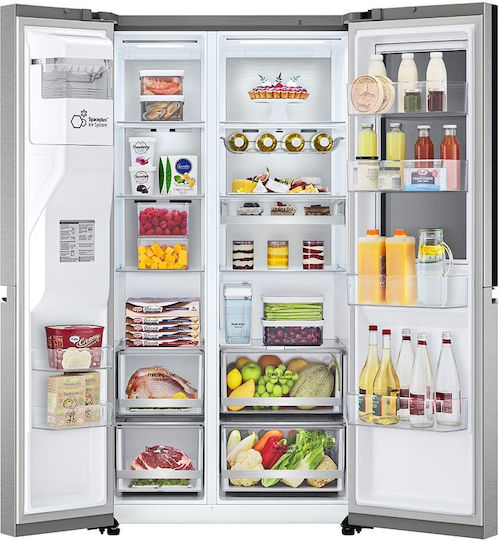 LG Ψυγείο Ντουλάπα 635lt Total NoFrost Υ179xΠ91.3xΒ73.5εκ. Inox GSXV91MBAE