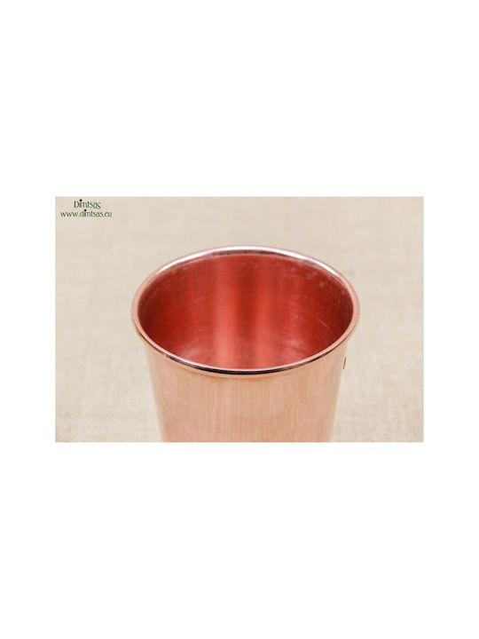 2 Glas Wasser aus Kupfer in Rose Gold Farbe 170ml