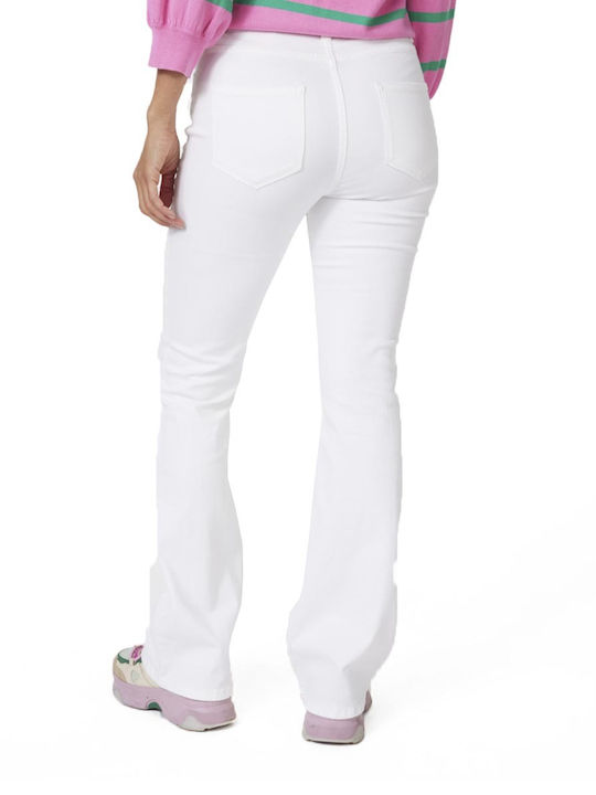 Women's Fabric Trousers White