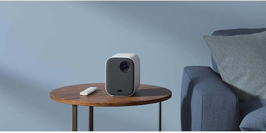 Mi Smart 2 BHR5211GL Мини 3D Проектор DLP Full HD LED лампа с Wi-Fi и вградени високоговорители Бял