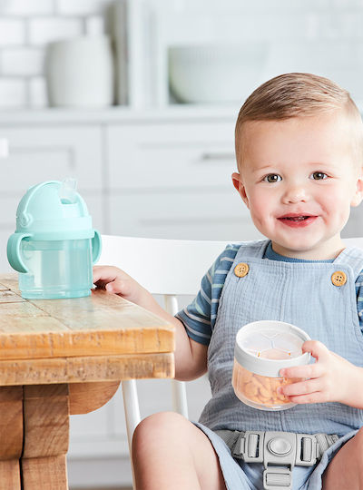 Skip Hop Sip 'n Snack Set Παιδικό Παγούρι Πλαστικό Γαλάζιο (Διάφορα Σχέδια/Χρώματα)
