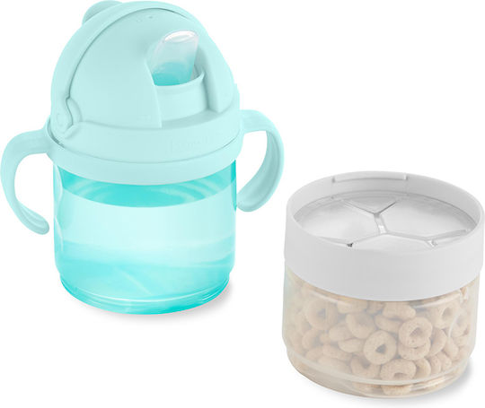 Skip Hop Sip 'n Snack Set Παιδικό Παγούρι Πλαστικό Γαλάζιο (Διάφορα Σχέδια/Χρώματα)