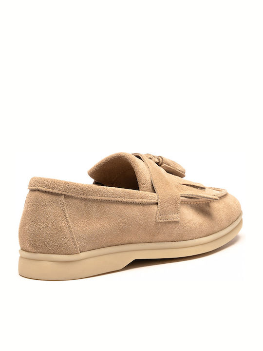 Damen Mokassins in Beige Farbe