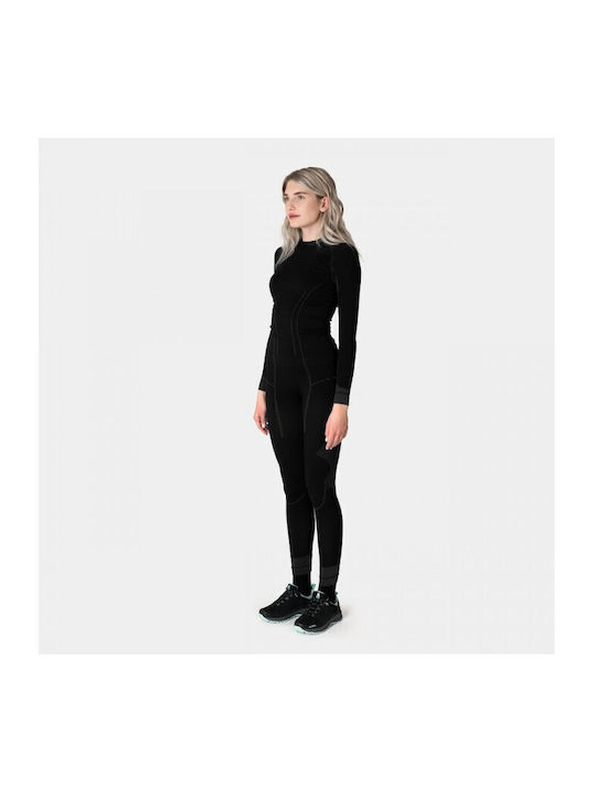 Alpinus Tactical Bluza termica pentru barbati cu maneci lungi Negru