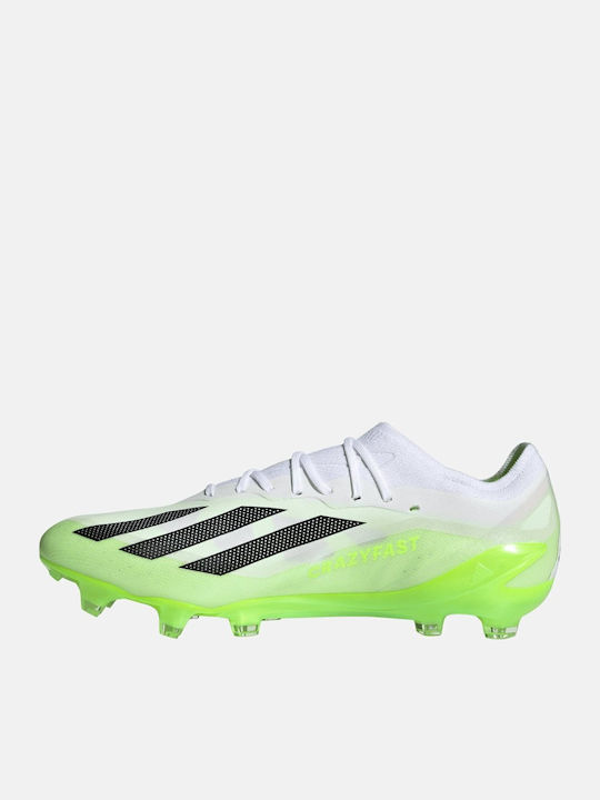 adidas X Crazyfast.1 Football Shoes with Cleats White