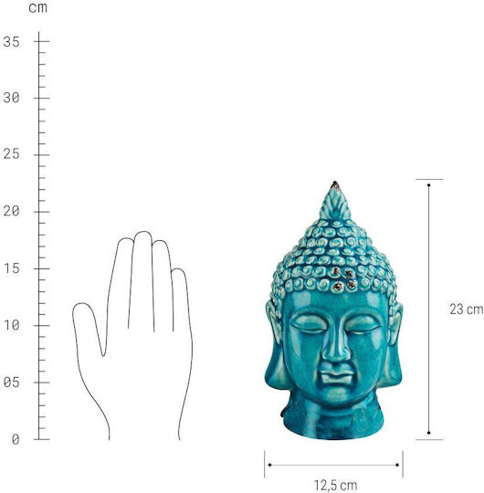 Butlers Διακοσμητικός Βούδας από Κεραμικό Υλικό Buddha 12.5x12.5cm