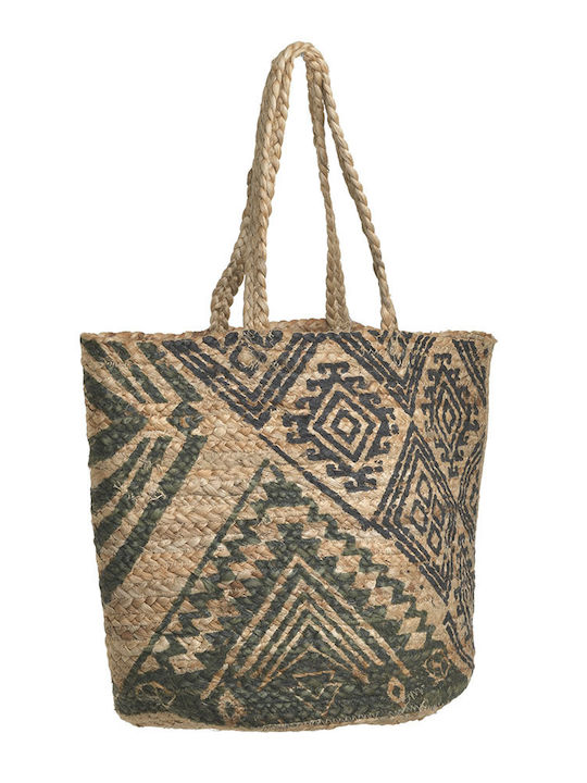 Ble Resort Collection Straw Beach Bag with Wallet Beige