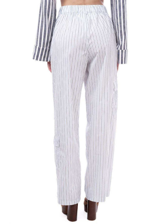 Milkwhite Pant Blue Striped