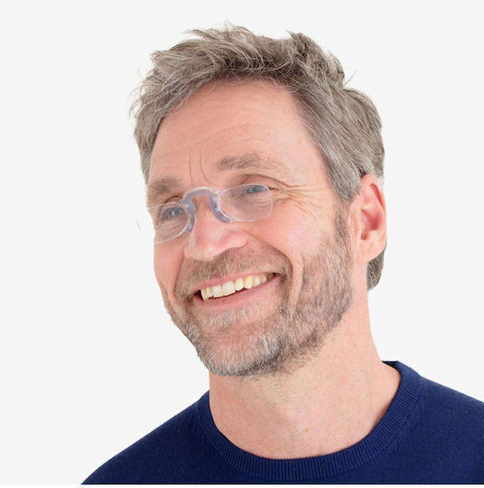 Nooz Reading Glasses +2.00 Pocket in Silver color