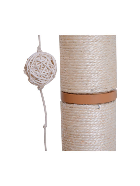 Pawhut Scratching Post Cat Trees Brown 60x40x120cm