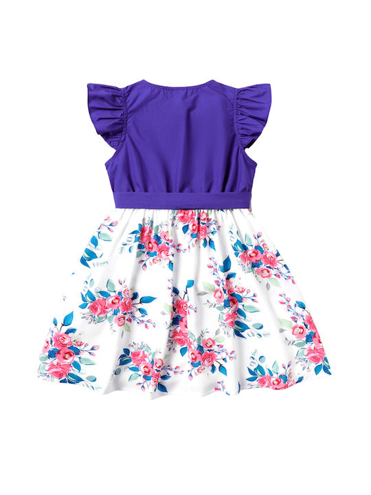 Poulain Kids Dress Floral Blue