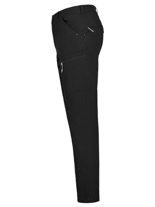 Icepeak Ανδρικό Μακρύ Παντελόνι Πεζοπορίας Μαύρο