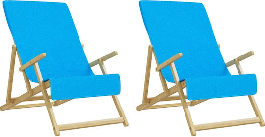 vidaXL Set 2 Hotel Face Towels 135x60 cm 400gsm Turquoise