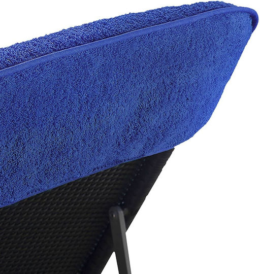 vidaXL Set 2 Hotel Face Towels 135x60 cm 400gsm Blue
