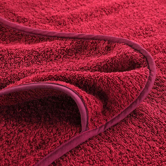 vidaXL Set 6 Hotel Face Towels 135x60 cm 400gsm Burgundy